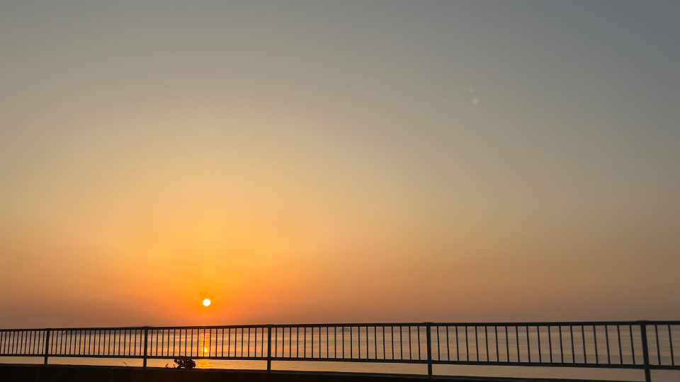 夕日綺麗だった！