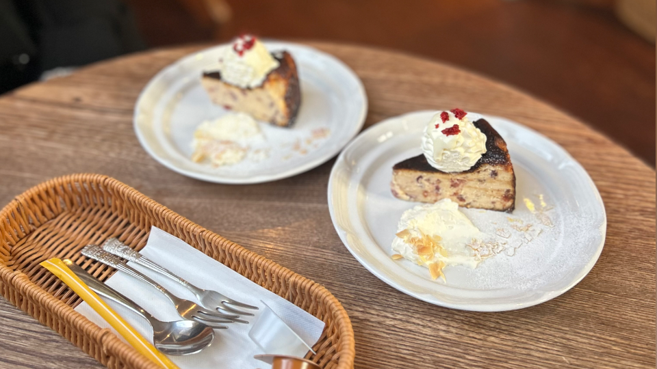 やっぱチーズケーキはバスクやなあ( ◜︎︎𖥦◝ )