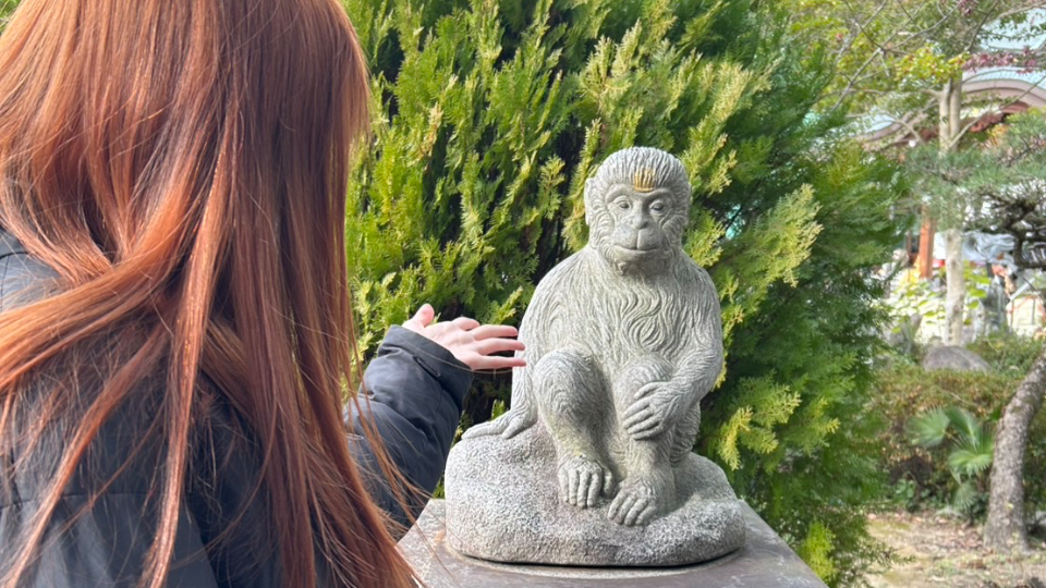 遅めの初詣🌅⛩ 自分の干支の石像と💞