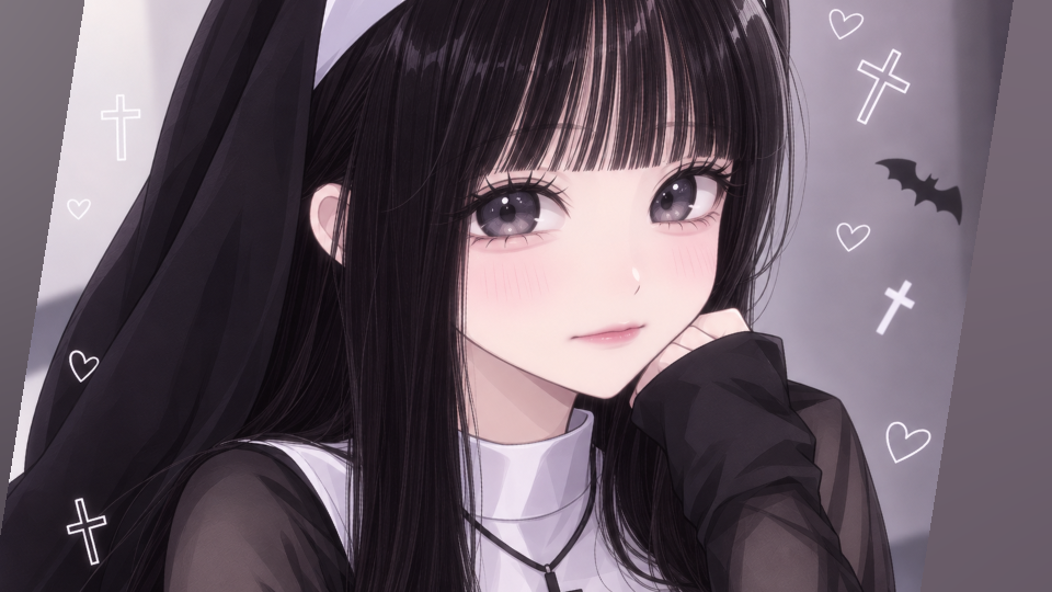 ハロウィンだ~❣️シスター姿ぜひ見に来てくださーい👀♡